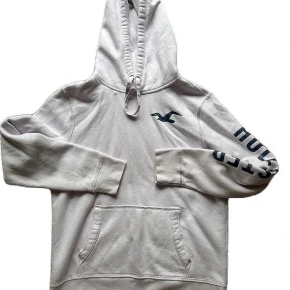 Hollister L Light Purple Classic Hoodie Sweatshirt Women Pullover Logo Graphic